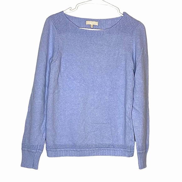 Benedetta B Sweater Cashmere Blend Periwinkle Blue L - Picture 2 of 15